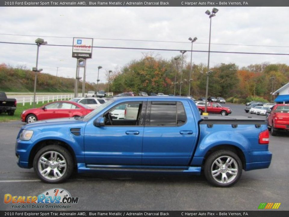 Blue Flame Metallic 2010 Ford Explorer Sport Trac Adrenalin AWD Photo #6