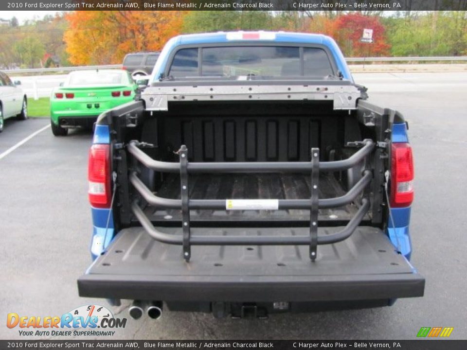 2010 Ford Explorer Sport Trac Adrenalin AWD Blue Flame Metallic / Adrenalin Charcoal Black Photo #11