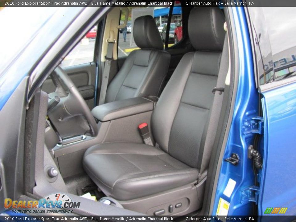 Adrenalin Charcoal Black Interior - 2010 Ford Explorer Sport Trac Adrenalin AWD Photo #13