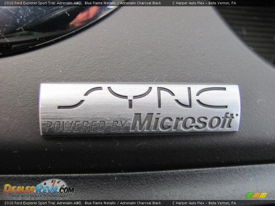 2010 Ford Explorer Sport Trac Adrenalin AWD Blue Flame Metallic / Adrenalin Charcoal Black Photo #21
