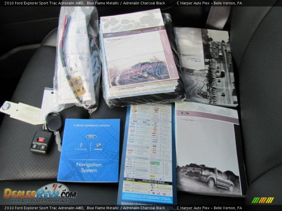 2010 Ford Explorer Sport Trac Adrenalin AWD Blue Flame Metallic / Adrenalin Charcoal Black Photo #22