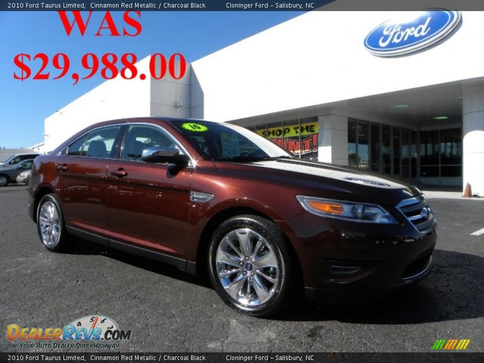 2010 Ford Taurus Limited Cinnamon Red Metallic / Charcoal Black Photo #1