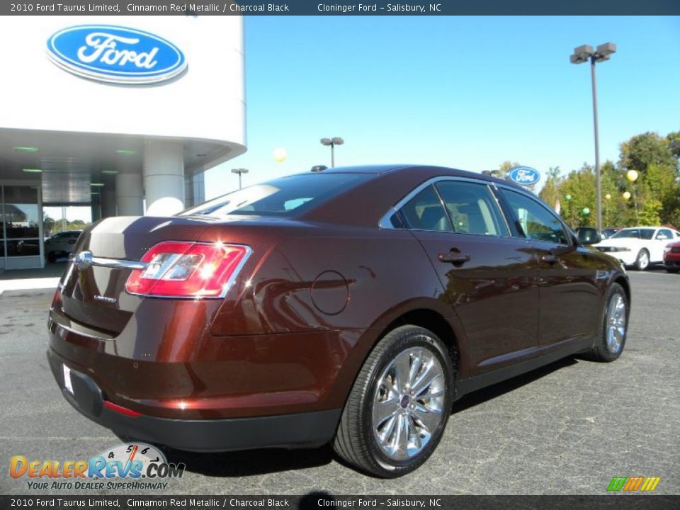 2010 Ford Taurus Limited Cinnamon Red Metallic / Charcoal Black Photo #3