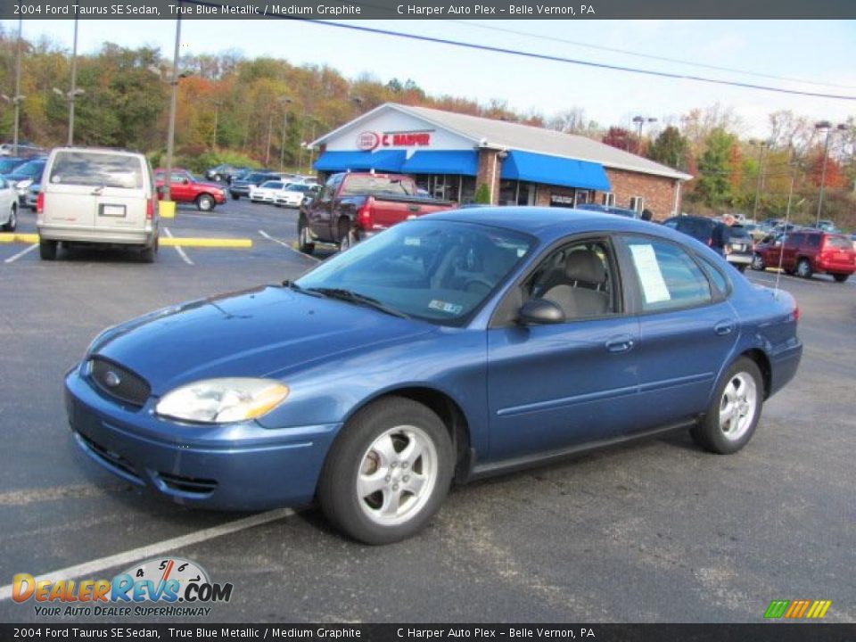 2004 Ford Taurus SE Sedan True Blue Metallic / Medium Graphite Photo #5