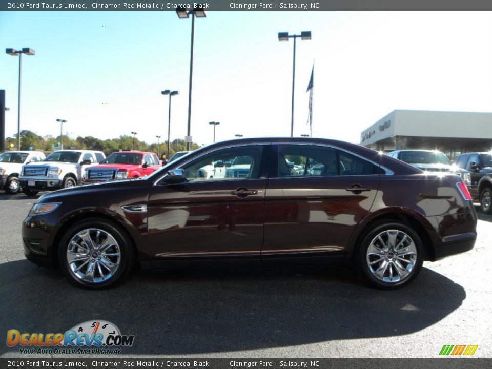 2010 Ford Taurus Limited Cinnamon Red Metallic / Charcoal Black Photo #5