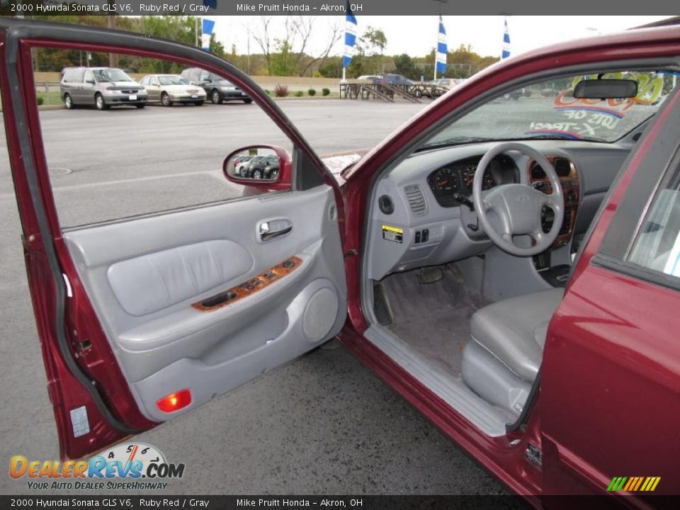 Gray Interior 2000 Hyundai Sonata Gls V6 Photo 11