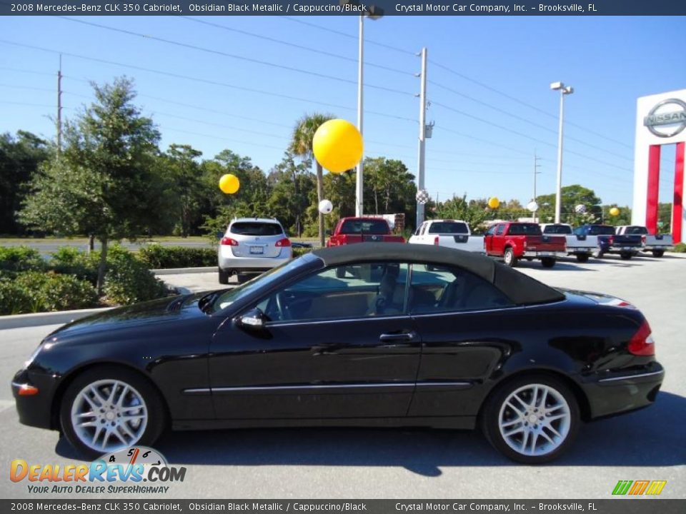 2008 Mercedes-Benz CLK 350 Cabriolet Obsidian Black Metallic / Cappuccino/Black Photo #2