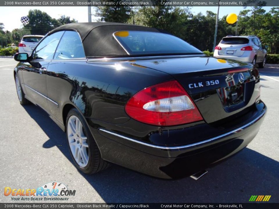 2008 Mercedes-Benz CLK 350 Cabriolet Obsidian Black Metallic / Cappuccino/Black Photo #3