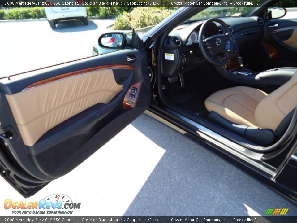 Cappuccino/Black Interior - 2008 Mercedes-Benz CLK 350 Cabriolet Photo #4