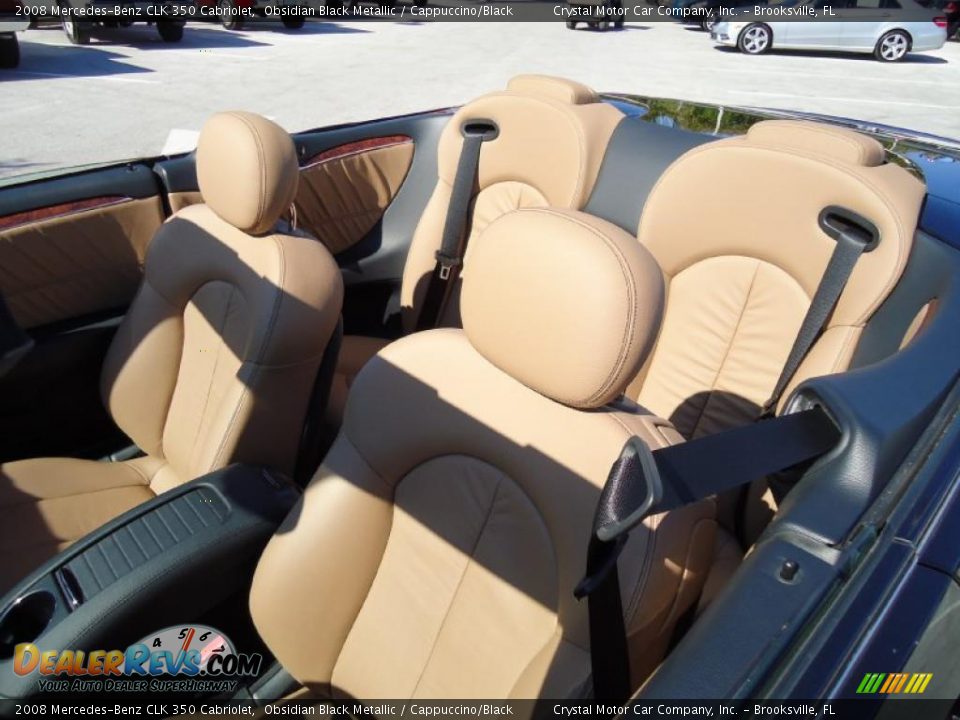 Cappuccino/Black Interior - 2008 Mercedes-Benz CLK 350 Cabriolet Photo #6