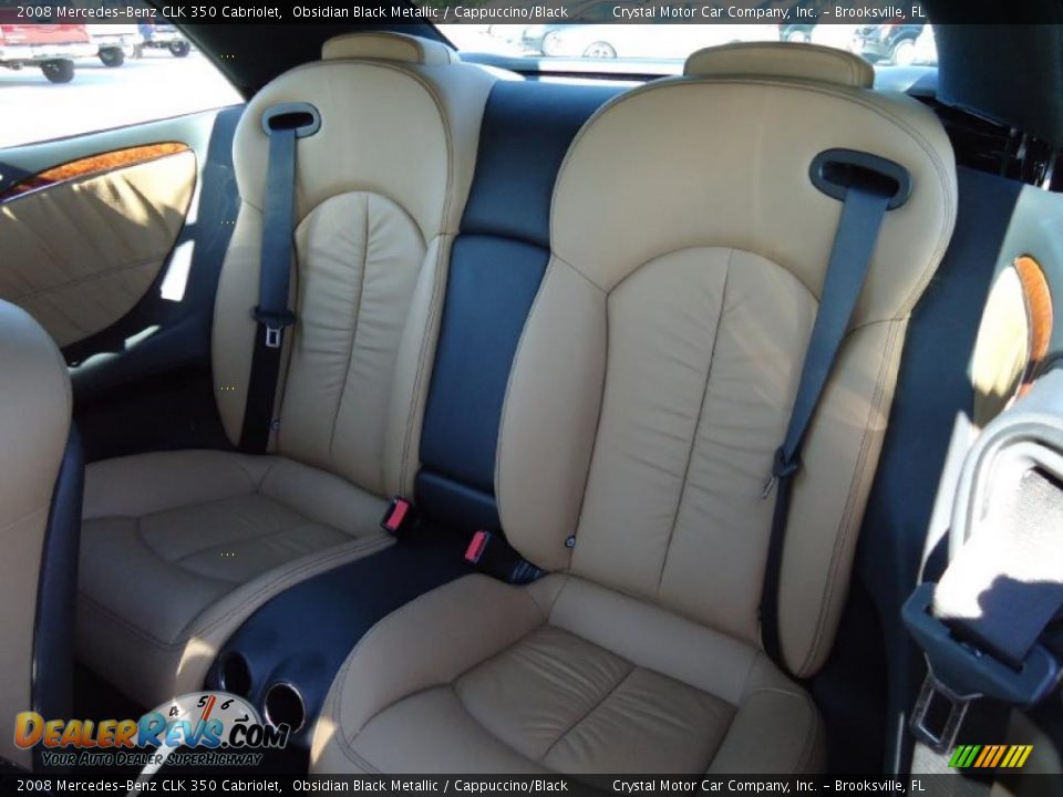 Cappuccino/Black Interior - 2008 Mercedes-Benz CLK 350 Cabriolet Photo #8