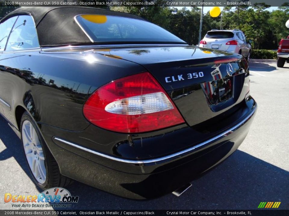 2008 Mercedes-Benz CLK 350 Cabriolet Obsidian Black Metallic / Cappuccino/Black Photo #9