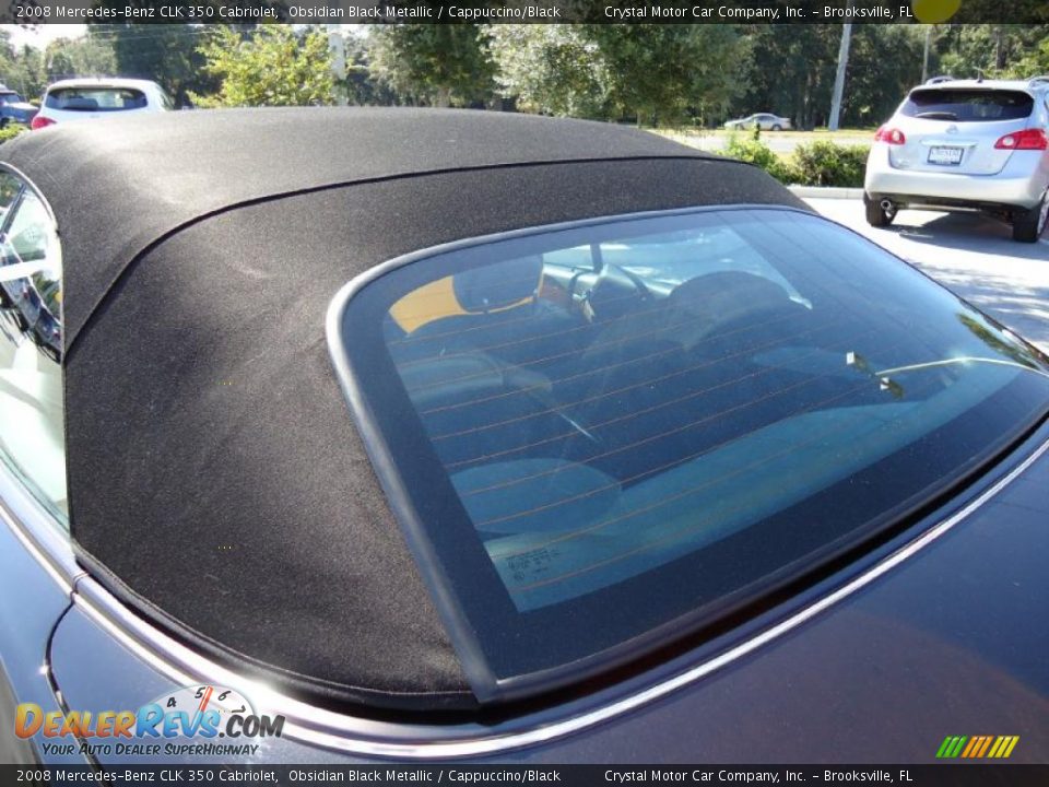 2008 Mercedes-Benz CLK 350 Cabriolet Obsidian Black Metallic / Cappuccino/Black Photo #10