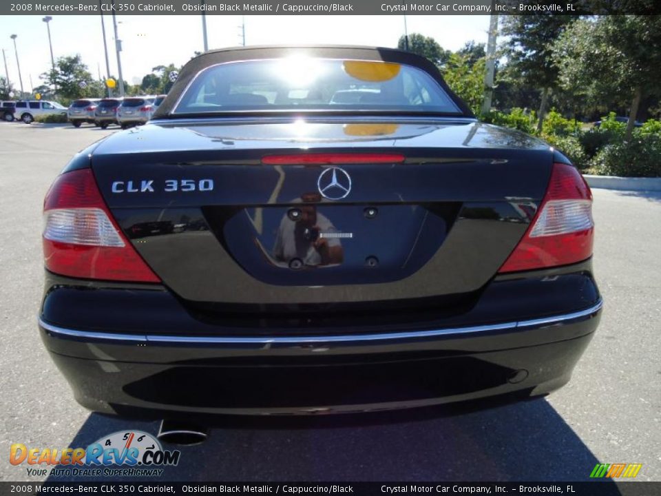 2008 Mercedes-Benz CLK 350 Cabriolet Obsidian Black Metallic / Cappuccino/Black Photo #11