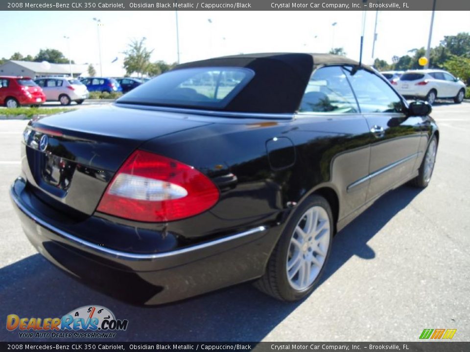 2008 Mercedes-Benz CLK 350 Cabriolet Obsidian Black Metallic / Cappuccino/Black Photo #12