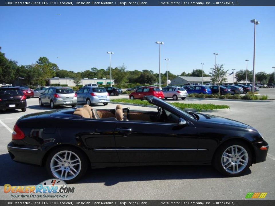 2008 Mercedes-Benz CLK 350 Cabriolet Obsidian Black Metallic / Cappuccino/Black Photo #13