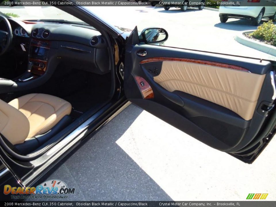 Cappuccino/Black Interior - 2008 Mercedes-Benz CLK 350 Cabriolet Photo #15