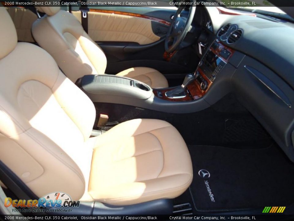 Cappuccino/Black Interior - 2008 Mercedes-Benz CLK 350 Cabriolet Photo #16