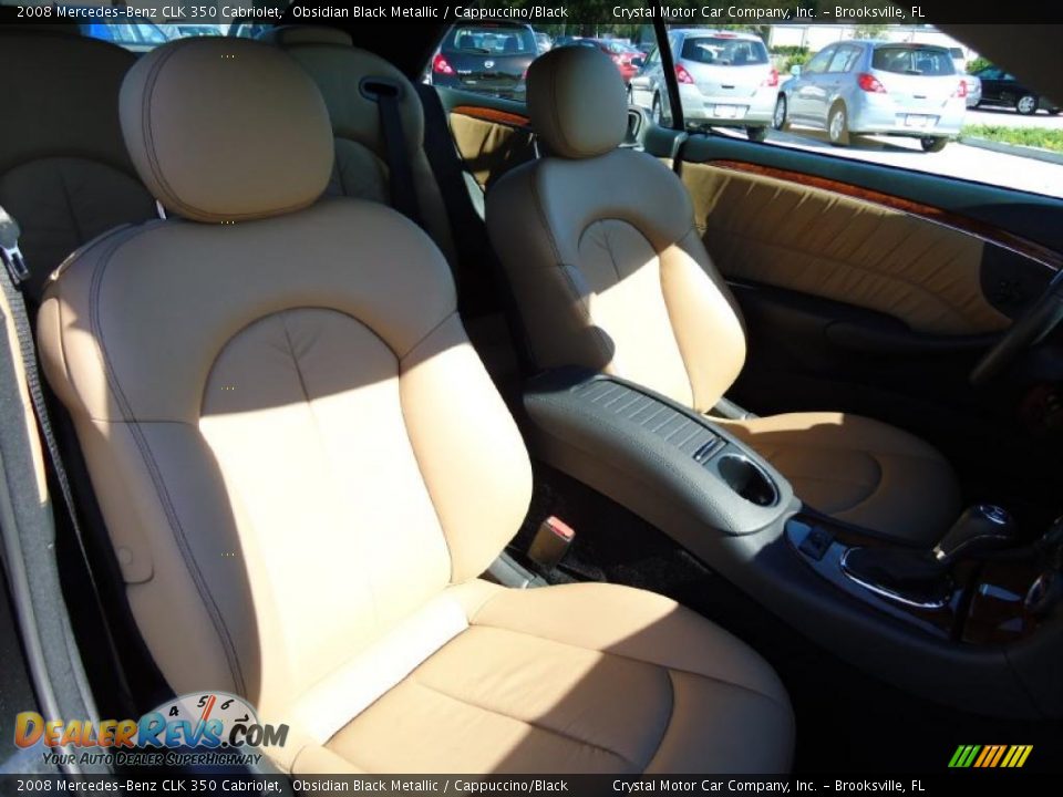 Cappuccino/Black Interior - 2008 Mercedes-Benz CLK 350 Cabriolet Photo #17