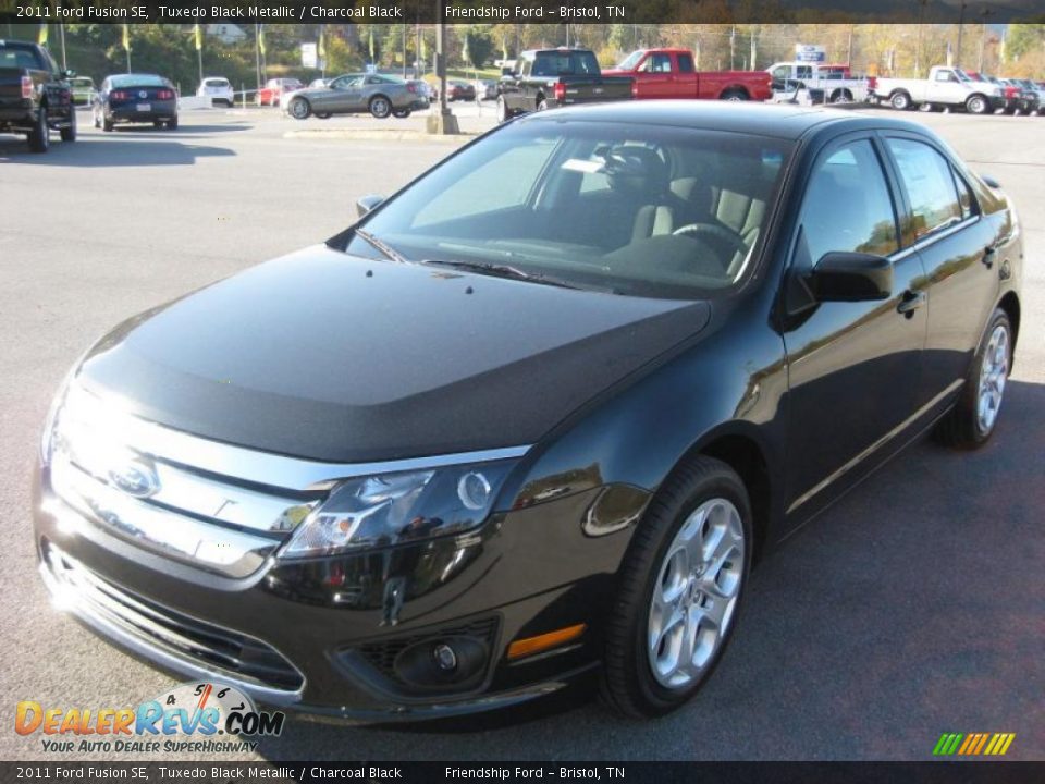 2011 Ford Fusion SE Tuxedo Black Metallic / Charcoal Black Photo #2