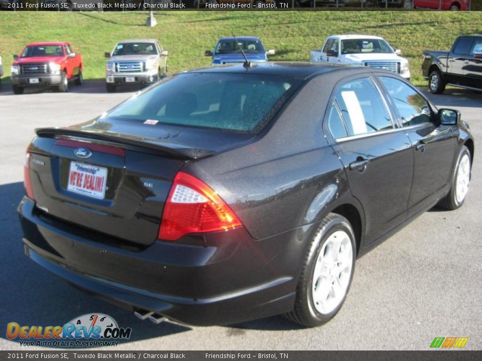 2011 Ford Fusion SE Tuxedo Black Metallic / Charcoal Black Photo #6