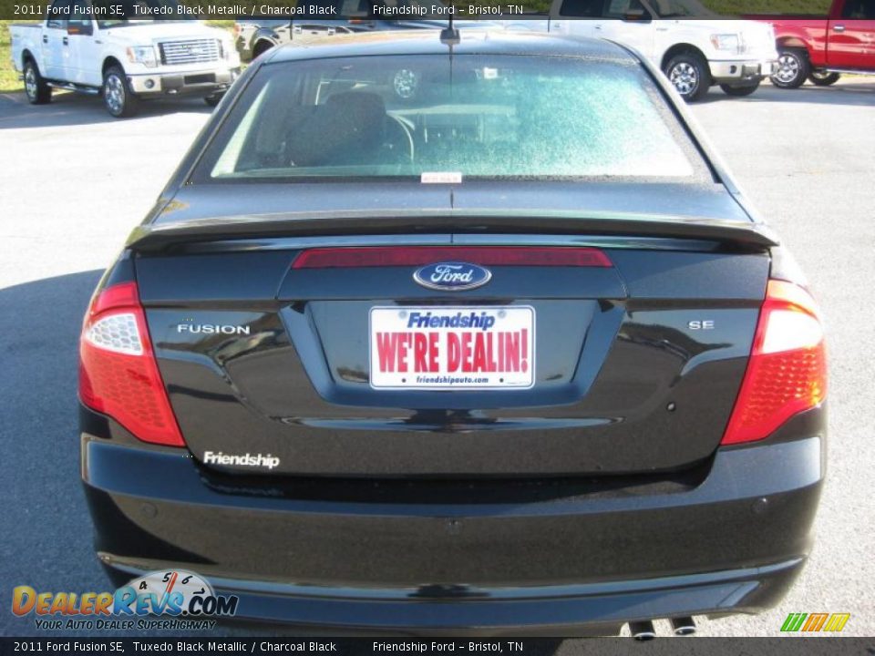 2011 Ford Fusion SE Tuxedo Black Metallic / Charcoal Black Photo #7