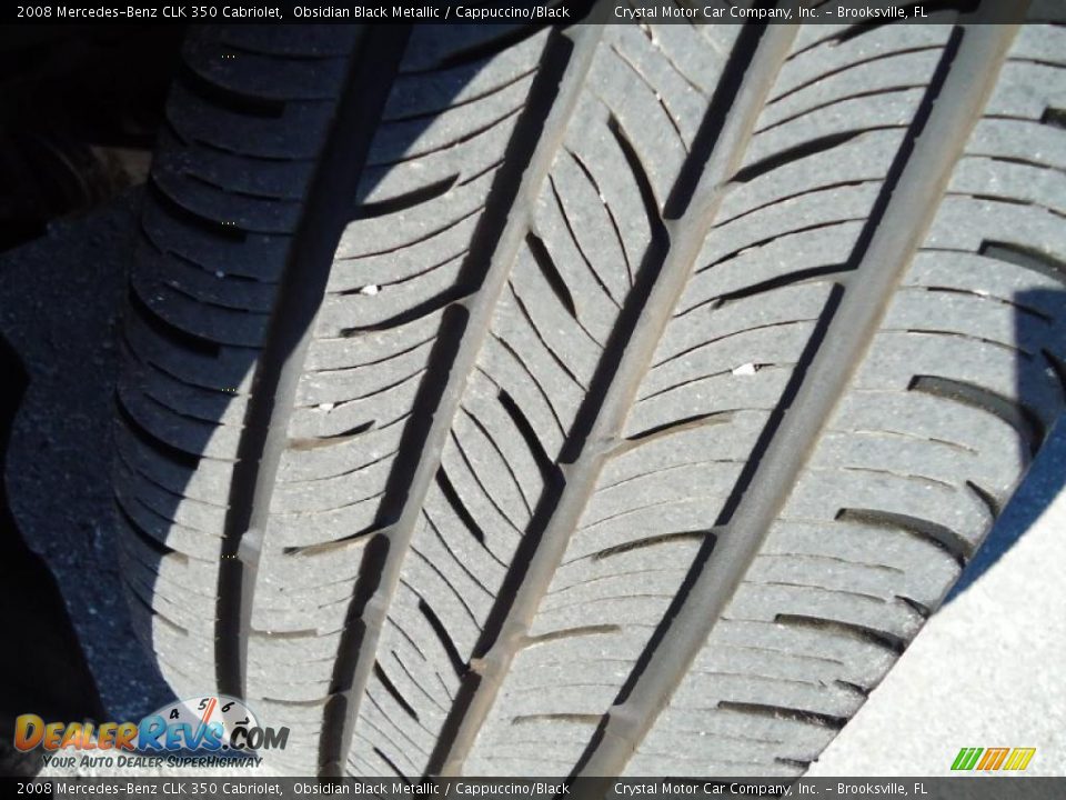 2008 Mercedes-Benz CLK 350 Cabriolet Obsidian Black Metallic / Cappuccino/Black Photo #22