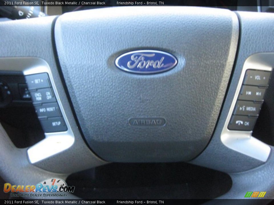 2011 Ford Fusion SE Tuxedo Black Metallic / Charcoal Black Photo #27