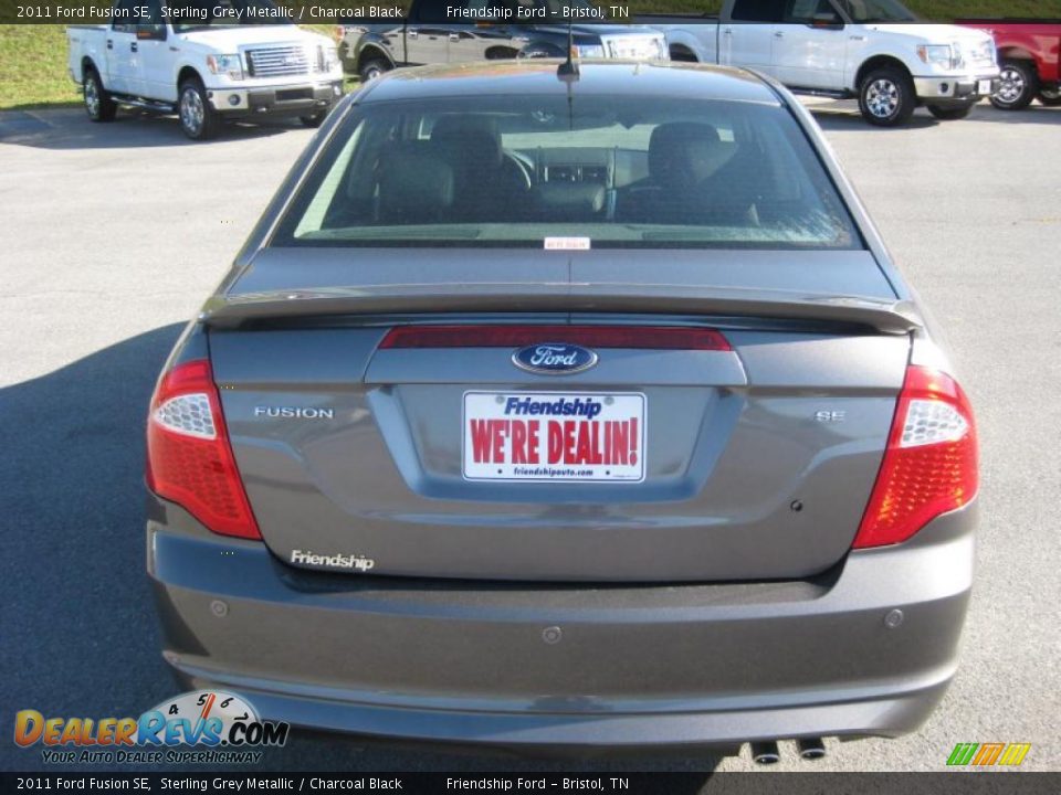 2011 Ford Fusion SE Sterling Grey Metallic / Charcoal Black Photo #7