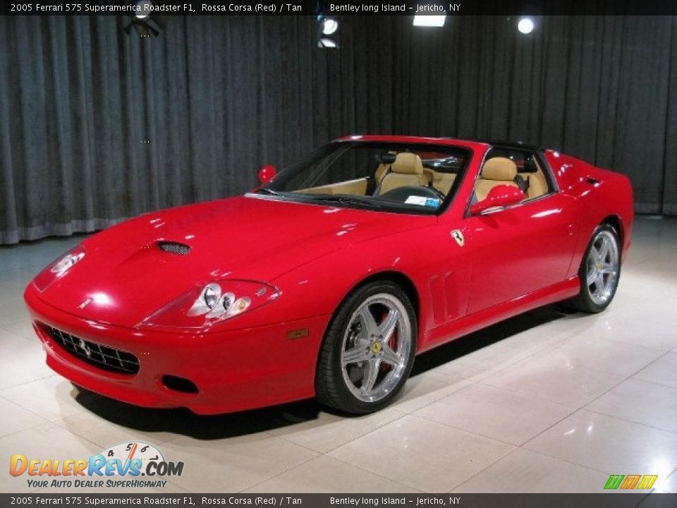 2005 Ferrari 575 Superamerica Roadster F1 Rossa Corsa (Red) / Tan Photo #1