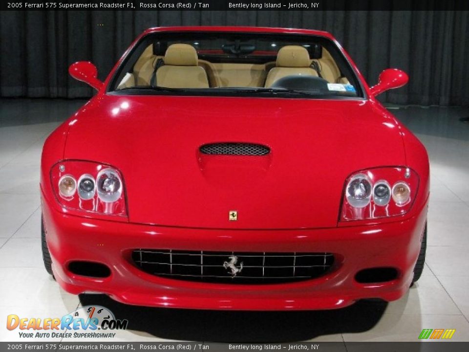 2005 Ferrari 575 Superamerica Roadster F1 Rossa Corsa (Red) / Tan Photo #4