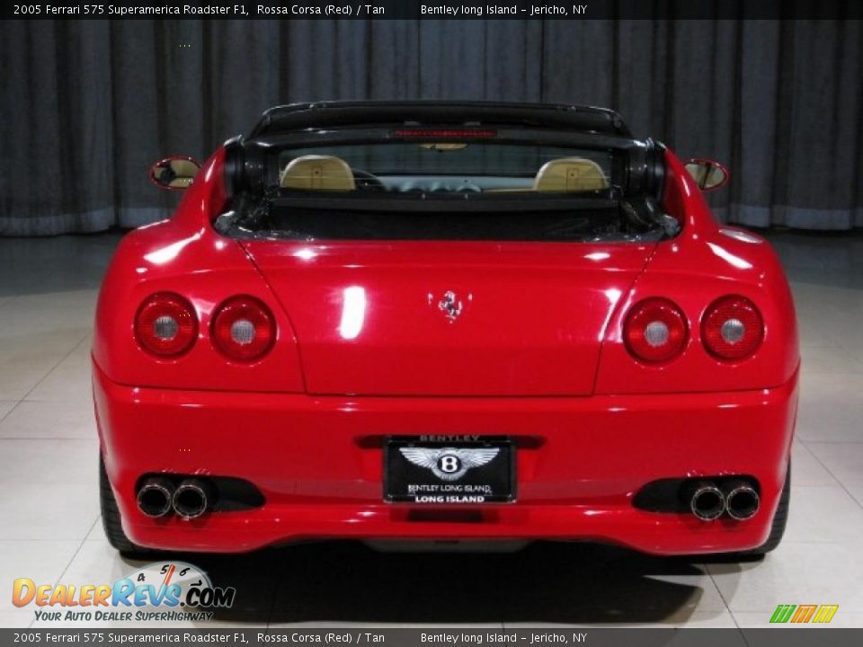 2005 Ferrari 575 Superamerica Roadster F1 Rossa Corsa (Red) / Tan Photo #23