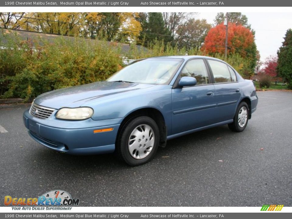 1998 Chevrolet Malibu Sedan Medium Opal Blue Metallic / Light Gray Photo #1