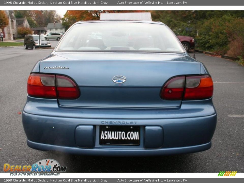 1998 Chevrolet Malibu Sedan Medium Opal Blue Metallic / Light Gray Photo #5