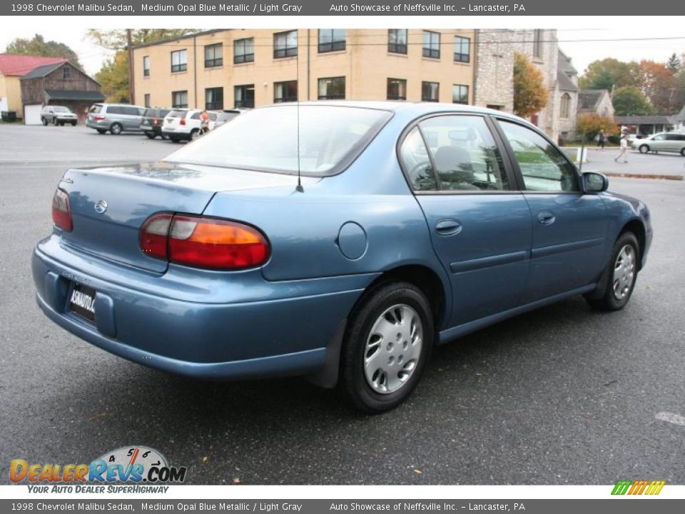 1998 Chevrolet Malibu Sedan Medium Opal Blue Metallic / Light Gray Photo #6