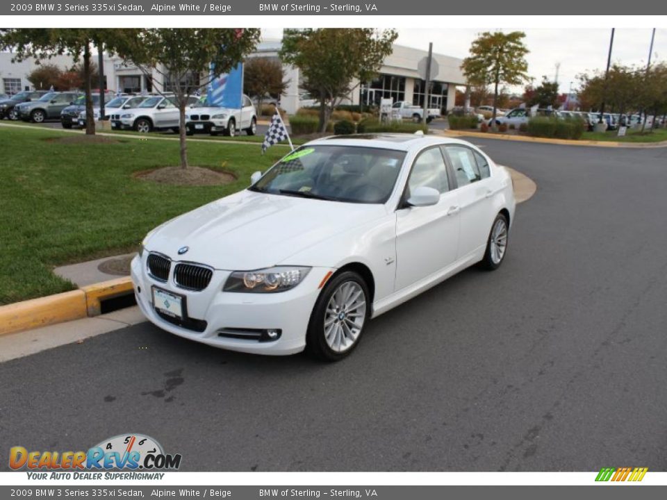 2009 BMW 3 Series 335xi Sedan Alpine White / Beige Photo #2