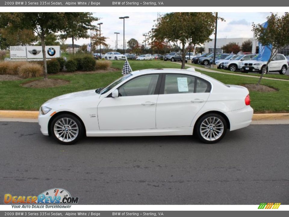 2009 BMW 3 Series 335xi Sedan Alpine White / Beige Photo #3