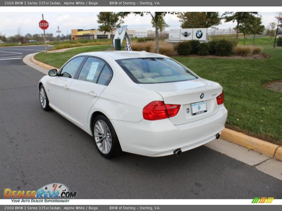 2009 BMW 3 Series 335xi Sedan Alpine White / Beige Photo #4