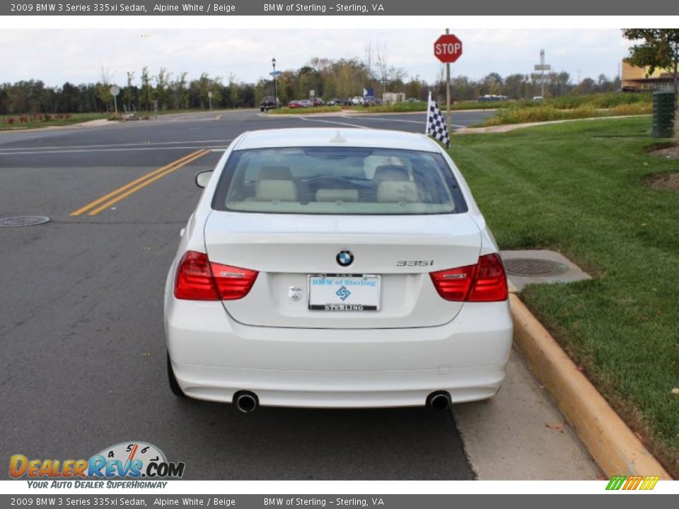 2009 BMW 3 Series 335xi Sedan Alpine White / Beige Photo #5
