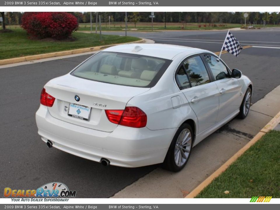 2009 BMW 3 Series 335xi Sedan Alpine White / Beige Photo #6