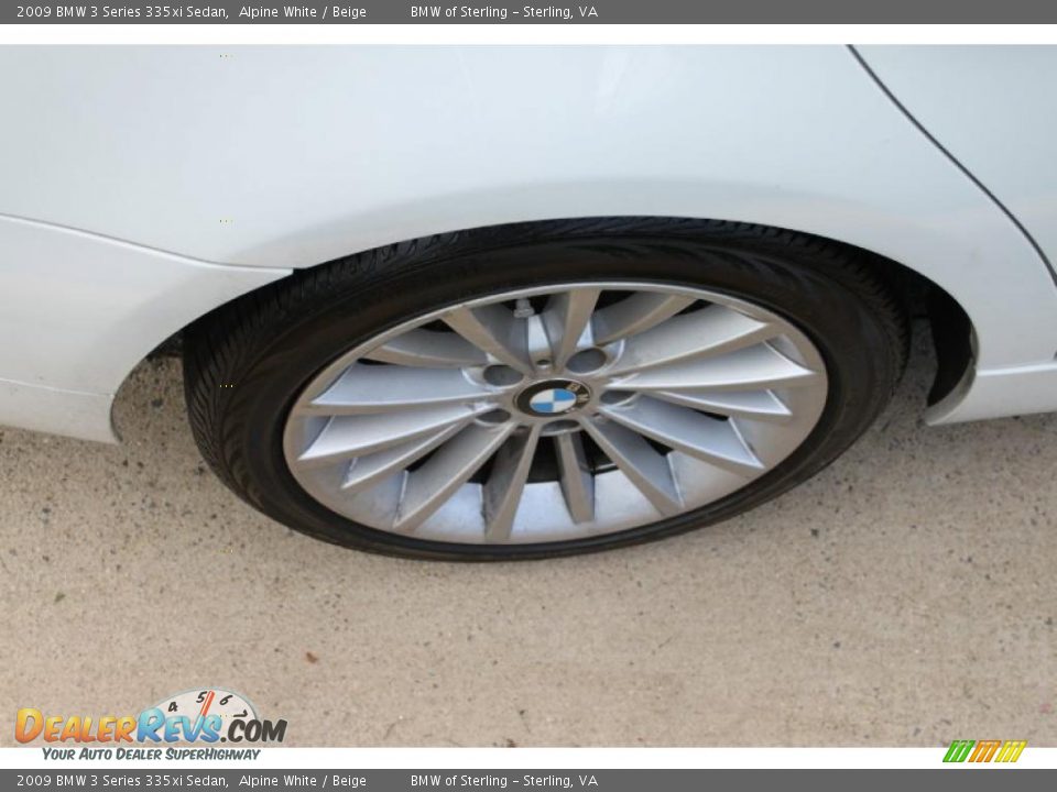 2009 BMW 3 Series 335xi Sedan Alpine White / Beige Photo #10