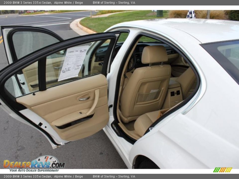 2009 BMW 3 Series 335xi Sedan Alpine White / Beige Photo #14