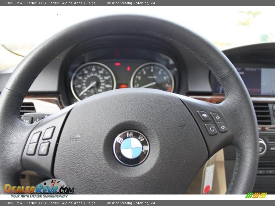 2009 BMW 3 Series 335xi Sedan Alpine White / Beige Photo #25