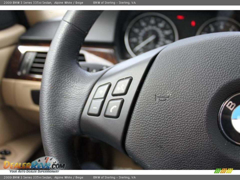 2009 BMW 3 Series 335xi Sedan Alpine White / Beige Photo #27