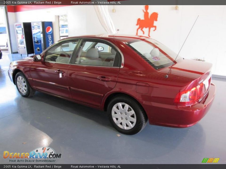 2005 Kia Optima LX Radiant Red / Beige Photo #2