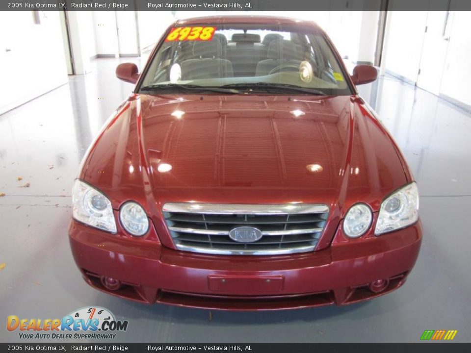 2005 Kia Optima LX Radiant Red / Beige Photo #6