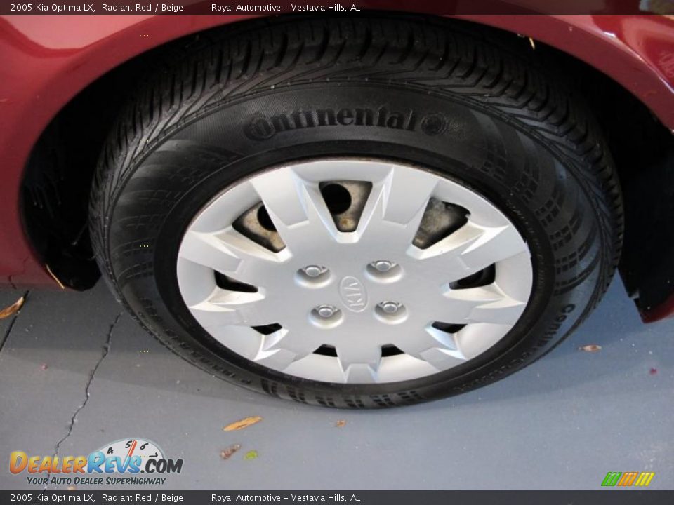 2005 Kia Optima LX Radiant Red / Beige Photo #7