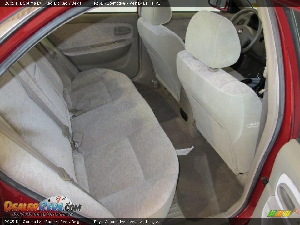 2005 Kia Optima LX Radiant Red / Beige Photo #12