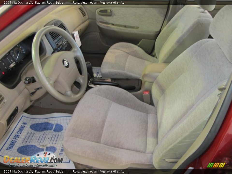 Beige Interior - 2005 Kia Optima LX Photo #18