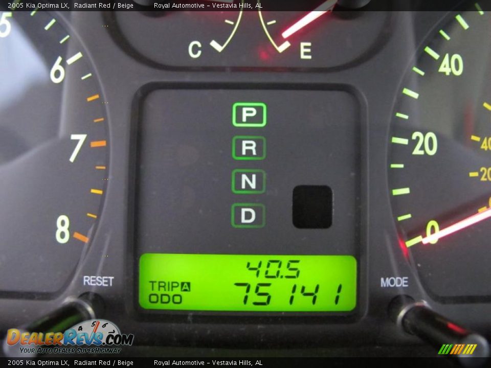 2005 Kia Optima LX Radiant Red / Beige Photo #20